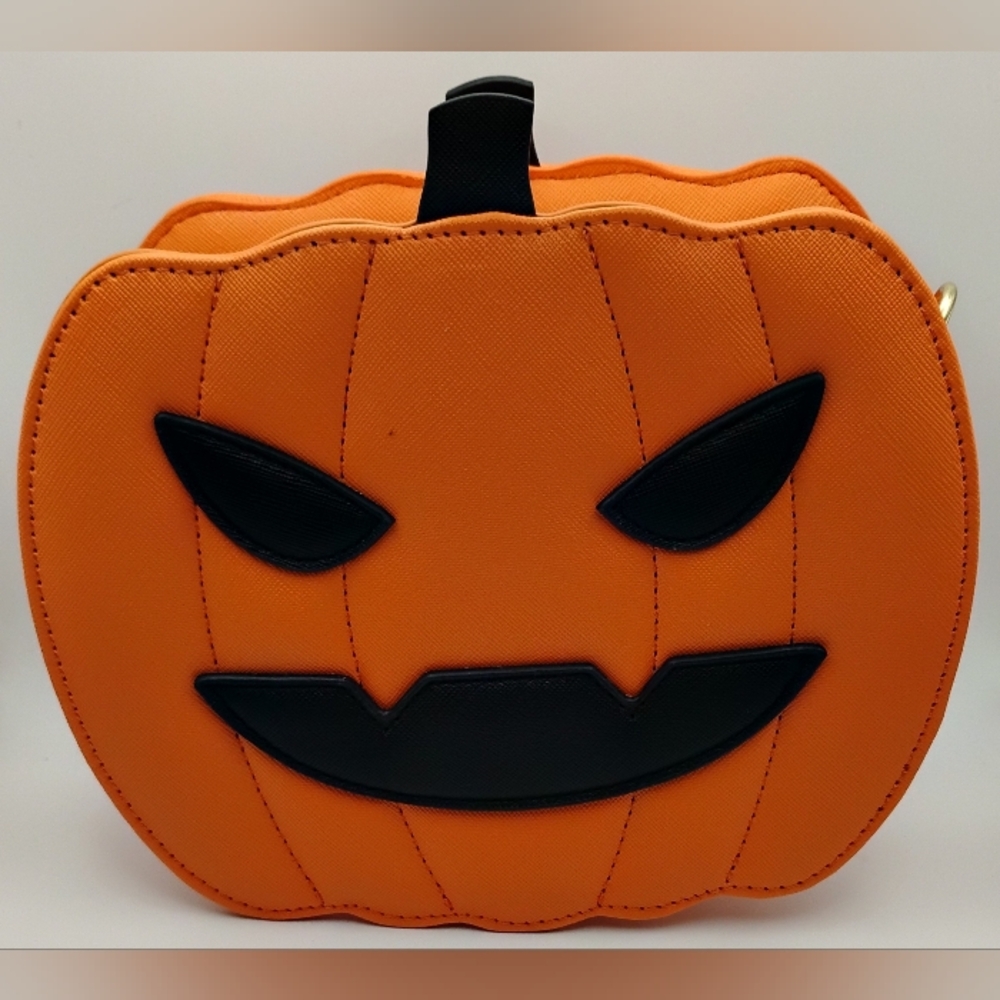 Pumpkin Face Women's Crossbody Bag With Detachable Strap. BNWOT - Picture 2 of 5